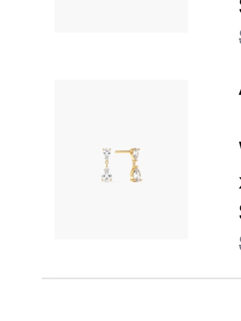 Mejuri Ada Pear drop earrings